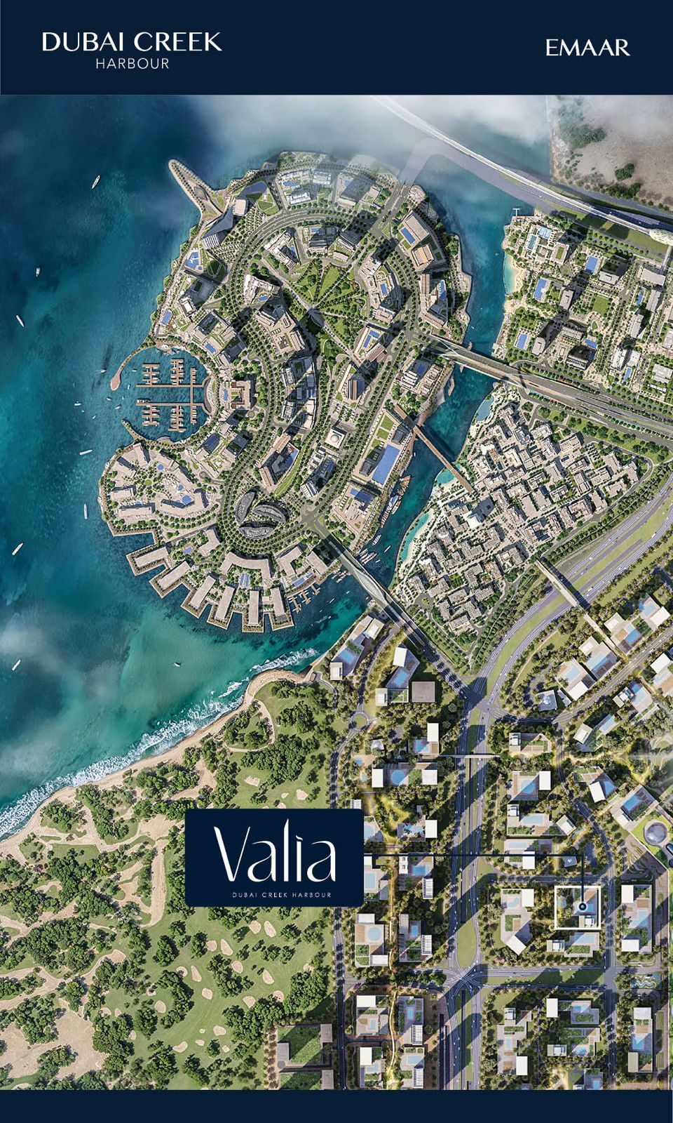 Valia detailed Dubai Creek Harbour master plan
